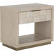Akava 30.5 X 26 inch Light Wash / Gold Night Stand